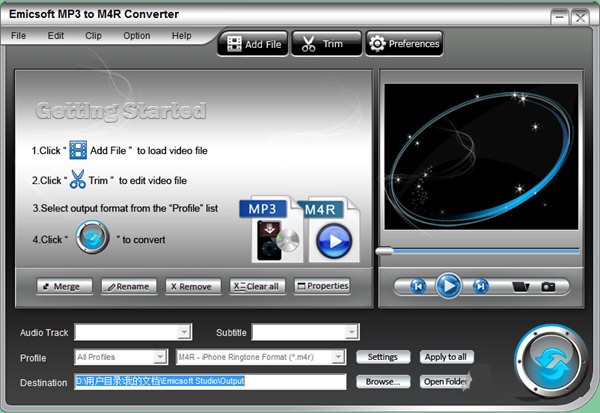 Emicsoft MP3 to M4R Converter(MP3תM4Rת)