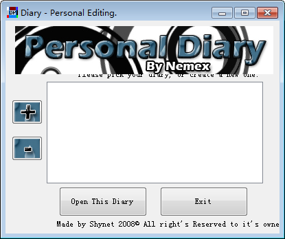 Personal Diary Editor(ռǱ༭)