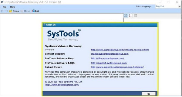 SysTools VMware Recovery(VMݻָ)