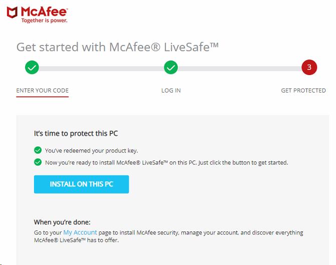 McAfee LiveSafe ˷Ķμ(1)
