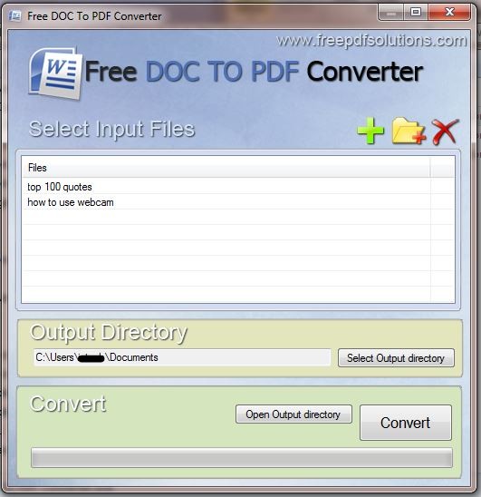 Free DOC To PDF Converter(ļʽת)