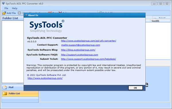 SysTools AOL PFC Converter(ʼʽת)