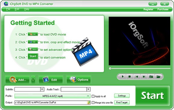 iOrgSoft DVD to MP4 Converter(̷¼)