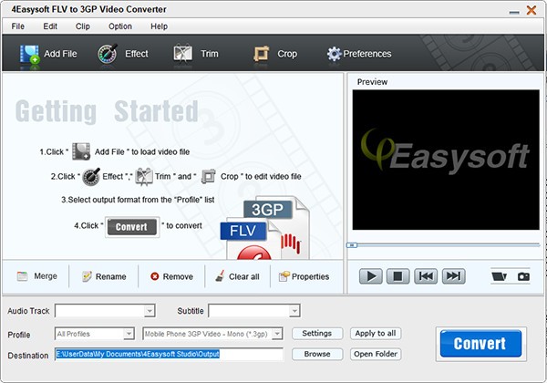 4Easysoft FLV to 3GP Video Converter(Ƶת)