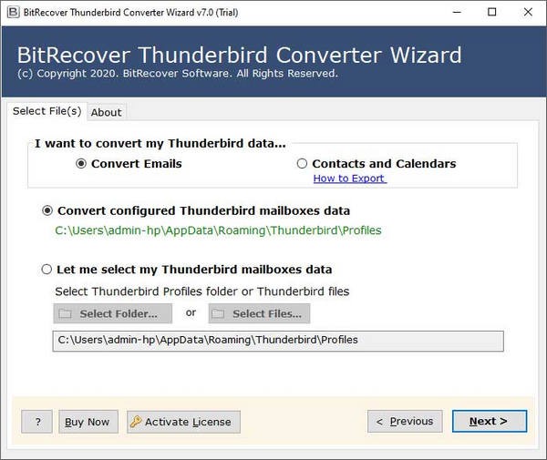 BitRecover Thunderbird Converter Wizard(Thunderbirdļת)