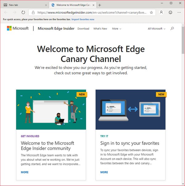 Microsoft Edge Canary(Chromium Edge˿ȸ)