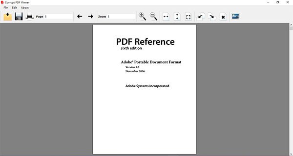 Corrupt PDF Viewer(PDFĶ)