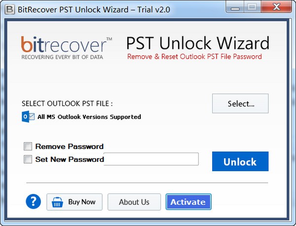 BitRecover PST Unlock Wizard(PSTļ)