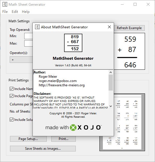 Math Sheet Generator(ѧ)