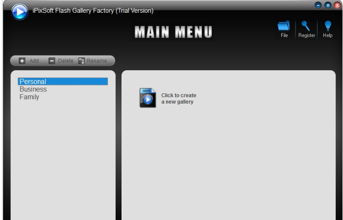 iPixSoft Flash Gallery Factory
