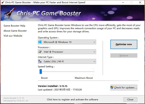 Chris-PC Game Booster(Ϸ)v5.15.15 İ