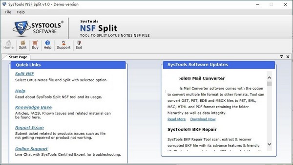 SysTools NSF Split(NSFļָ)